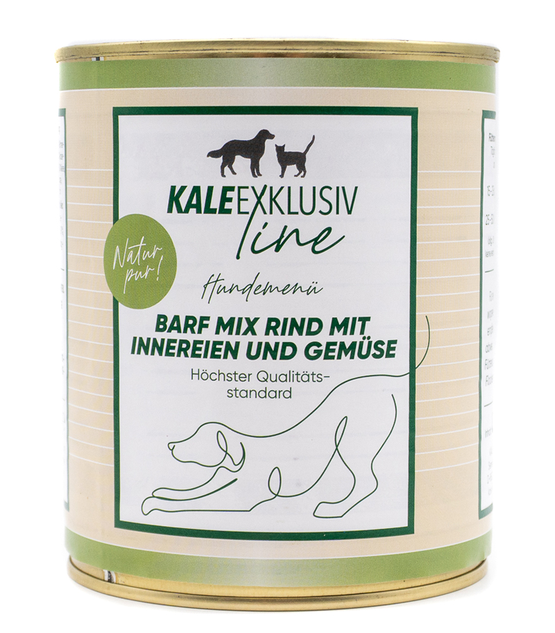 KALE Barf Mix Rind mit Innereien und Gemüse 800 g STL
